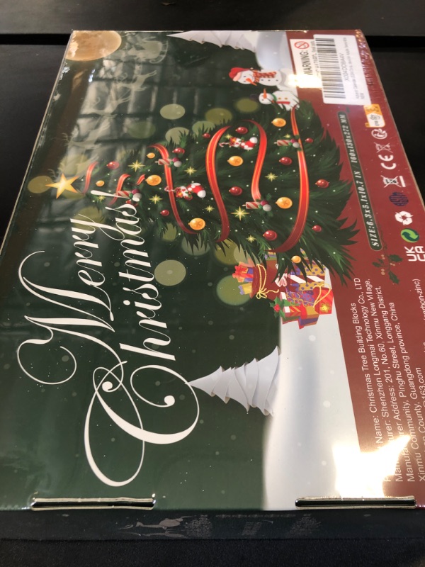 Photo 1 of Advent Calendar 2024 Christmas Tree Building Set with LED Light, 24 Days Christmas Countdown Calendar Compatible with Lego Christmas Tree Building Blocks, Xmas Gifts for Adults Teens Kids