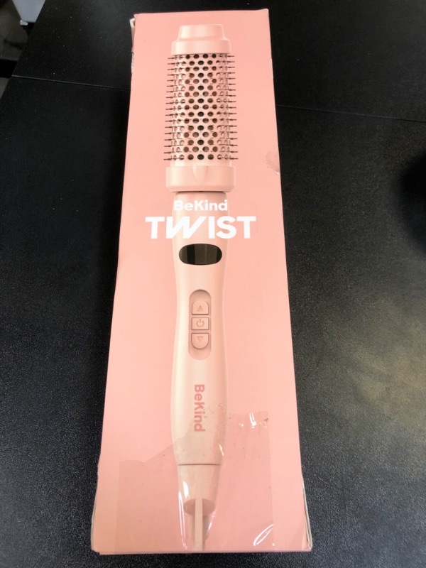 Photo 2 of Bekind Twist Pro Thermal Brush - 1.5 Inch Versatile Heated Round Brush, Hot Air Brush, Effortless Blowout Curling Hair Styling Tools, Negative Ion Blow Out Hot Round Brush, 20s Fast Heats (Peach)