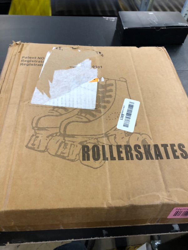 Photo 1 of Silvertree Roller Skates for Women and Girls PU Leather High-top Adult Roller Derby Skates Wheels Light Up Roller Skates Four-Wheel Shiny Roller Skates for Girls Boys Men Unisex