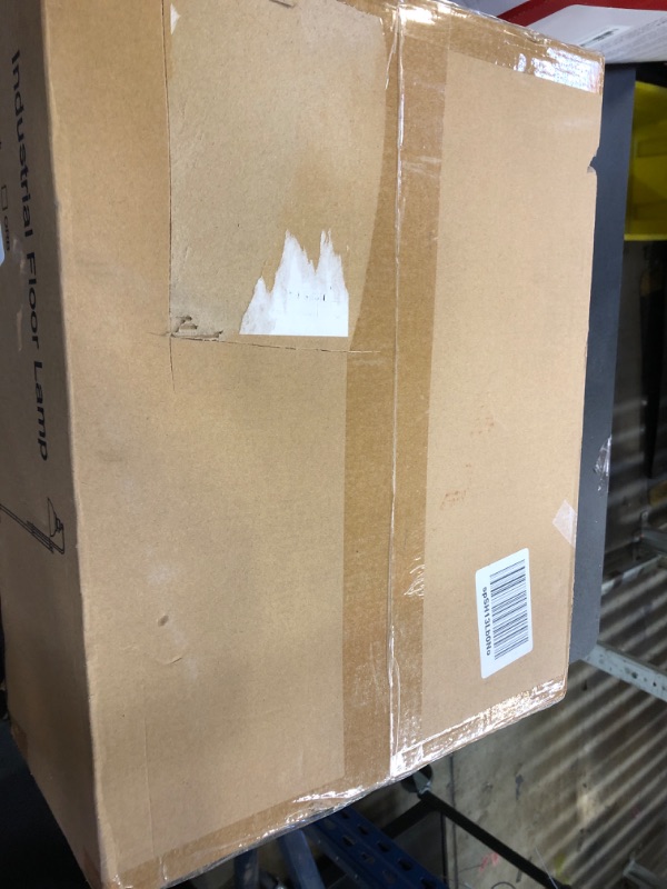 Photo 1 of PARTPHONER Industrial Floor Lamp Adjustable, Rustic Farmhouse Reading Lamp in Aged Black Finish, Modern Standing Lamp with Remote Control Metal Shade for Living Room Bedroom Study Room Office Hotel