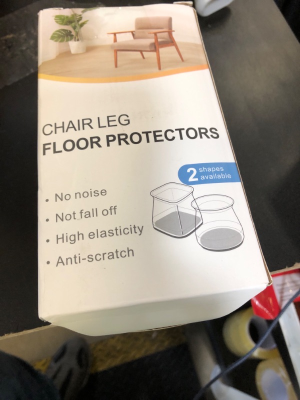 Photo 2 of 32 Pcs Chair Leg Protectors for Hardwood Floors, Silicone Felt Furniture Leg Cover Pad for Protecting Floors from Scratches and Noise, Smooth Moving for Chair Feet(Large fit : 1.3'' - 2'')