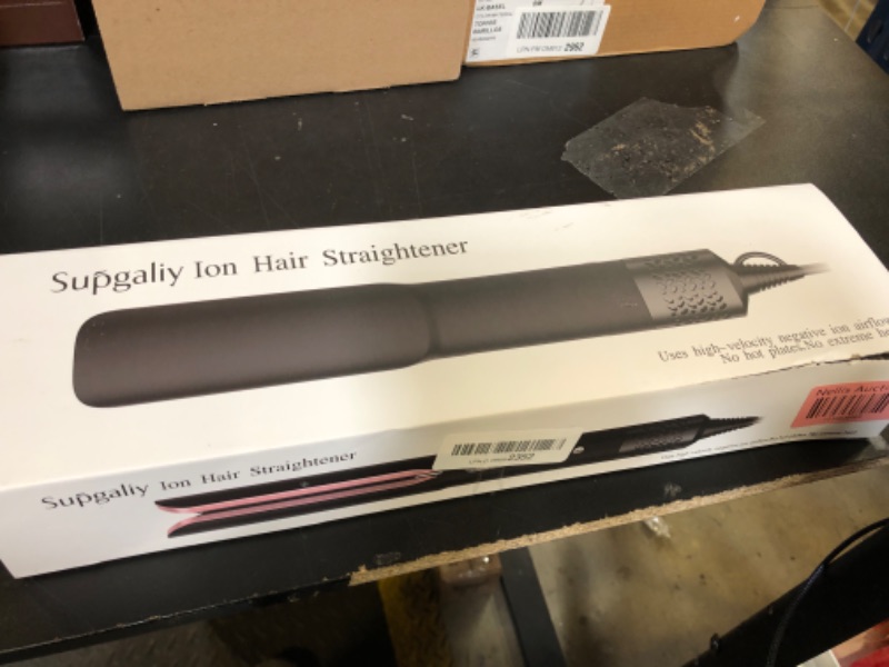 Photo 2 of Hair Straightener - 2 in 1 Wet to Dry Hair Dryer and Straightener with High-Speed Airflow + Rapid Heat-Up + Customizable Temperature + LCD Display & Auto Shut-Off + No Heat Damage for All Hair Types