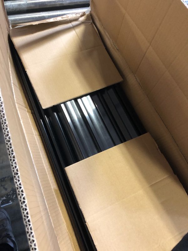 Photo 1 of Fulmoon 50 Pcs 27 x 1.26 Inch Wire Shelf Label Holder Strip Price Tag Black Back Plastic Label Holder with Clear PVC Cover Black Back for Refrigeration Cases Cooler Shelf
