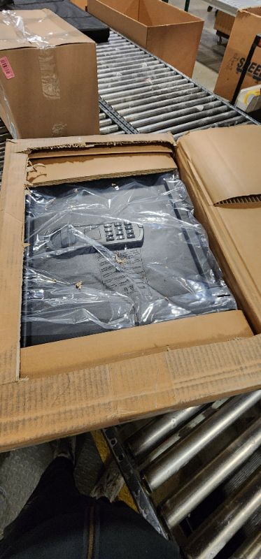 Photo 1 of Amazon Basics Small Safe For Home, Steel Security, Electronic, Programmable Keypad Lock Box, 1.8 Cubic Feet, Black