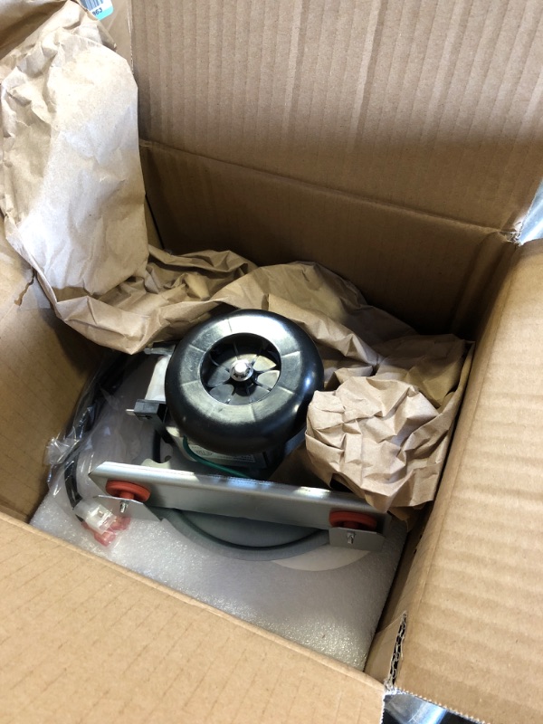 Photo 2 of Hiorucet HC21ZE117 318984-753 Inducer Motor Assembly for Carrier Payne Bryant, Jakel J238-150-1571 Furnace Draft Inducer Blower Motor HC21ZE117-B with HC21ZE114A Motor and LA11AA005 Blower Wheel.