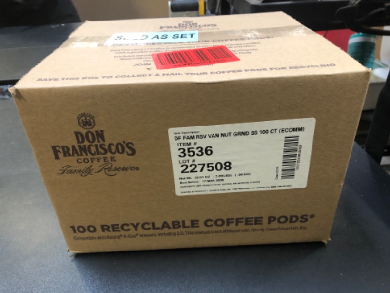 Photo 1 of Don Francisco's Coffee Pods: 100 Count K-Cup Compatible