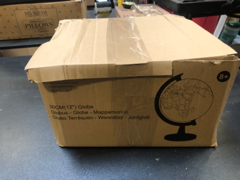 Photo 1 of Exerz 12" World Globe - Political Map Educational Globe - Self Assembled School Globe for Classroom DAMAGED PKG