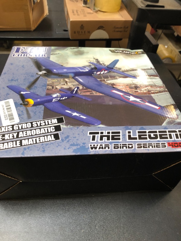 Photo 1 of VOLANTEXRC RC Plane 4 Channel P51D Mustang Remote Control Airplane Fighter RTF with 6-Axis Gyro, 3 Modes Easy to Fly, 2.4GHz Radio Controlled Aircraft for Beginners, Boys & Adults (Blue)