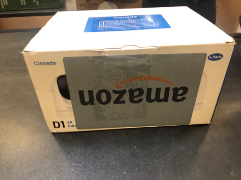 Photo 2 of Cinnado 2K Home Security Cameras-2.4Ghz WiFi Indoor Camera with 360° Motion Detection for Pets/Nanny/Baby/Dog, 2 Way Audio, 24/7 SD Card Storage, Cloud Storage, Works with Alexa & Google Home, D1 4P