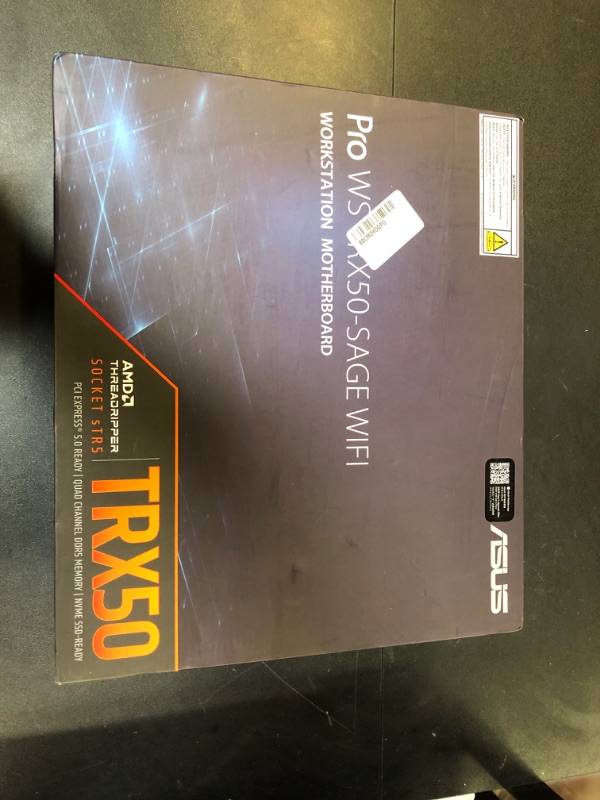 Photo 2 of ASUS Pro WS TRX50-SAGE WIFI CEB Workstation motherboard, AMD Ryzen Threadripper PRO 7000 WX,ECC R-DIMM DDR5, 36 power-stage, WiFi 7,PCIe 5.0 x 16,PCIe 5.0 M.2, 10 Gb and 2.5 Gb LAN, multi-GPU support.