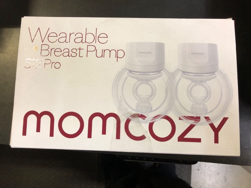 Photo 2 of Momcozy Hands-Free Breast Pump S12 Pro, Wearable & Portable Pump with Soft DoubleFit Flange, 3 Modes | 9 Levels Double Electric Pump, Smart Display, 24mm, 2 Pack, Cozy Pink