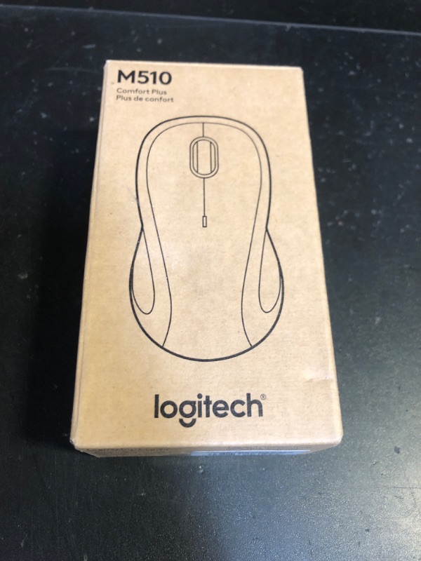 Photo 1 of Logitech M510 Wireless Computer Mouse for PC with USB Unifying Receiver - Graphite