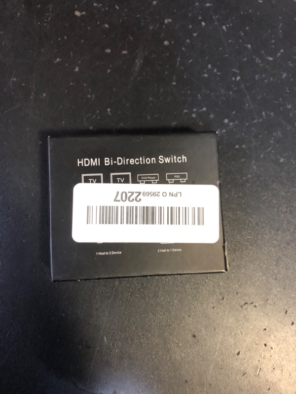 Photo 1 of HDMI Switch 4k@60hz Splitter, GANA Aluminum Bidirectional HDMI Switcher 2 in 1 Out, Manual HDMI Hub Supports HD Compatible with Xbox PS5/4/3 Blu-Ray Player Fire Stick Roku