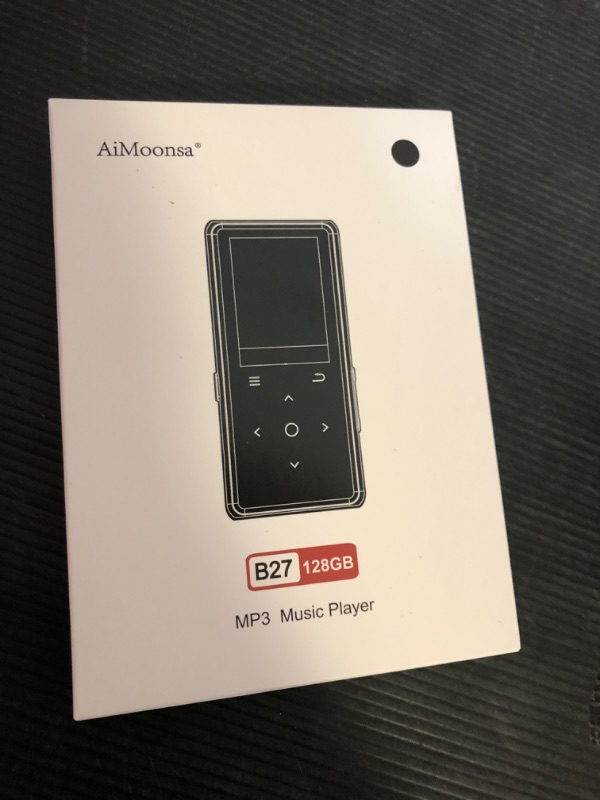 Photo 2 of 128GB MP3 Player with Bluetooth 5.2, AiMoonsa Music Player with Built-in HD Speaker, FM Radio, Voice Recorder, HiFi Sound, E-Book Function, Earphones Included (Black 128G)