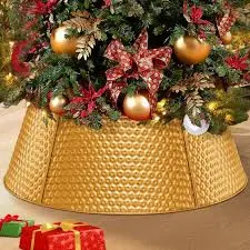 Photo 1 of Tfro & Cile 28" Christmas Tree Collar 5-Panel Meta