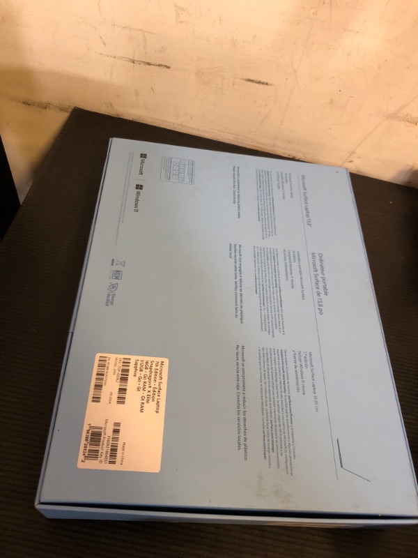 Photo 3 of Microsoft Surface Laptop (2024), Windows 11 Copilot+ PC, 13.8" Touchscreen Display, Snapdragon X Elite (12 core), 16GB RAM, 512GB SSD Storage, Sapphire***package damaged during shipping**FACTOPRY SEALED