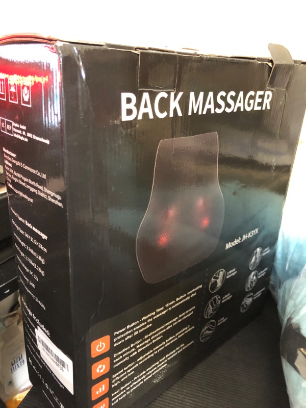 Photo 2 of Brelley Neck and Back Massager for Pain Relief Deep Tissue with Heat, Shiatsu Shoulder Massager with Bi-Directional Rotating Head for Neck, Back, Shoulders, and Legs, Gift for Mom Dad