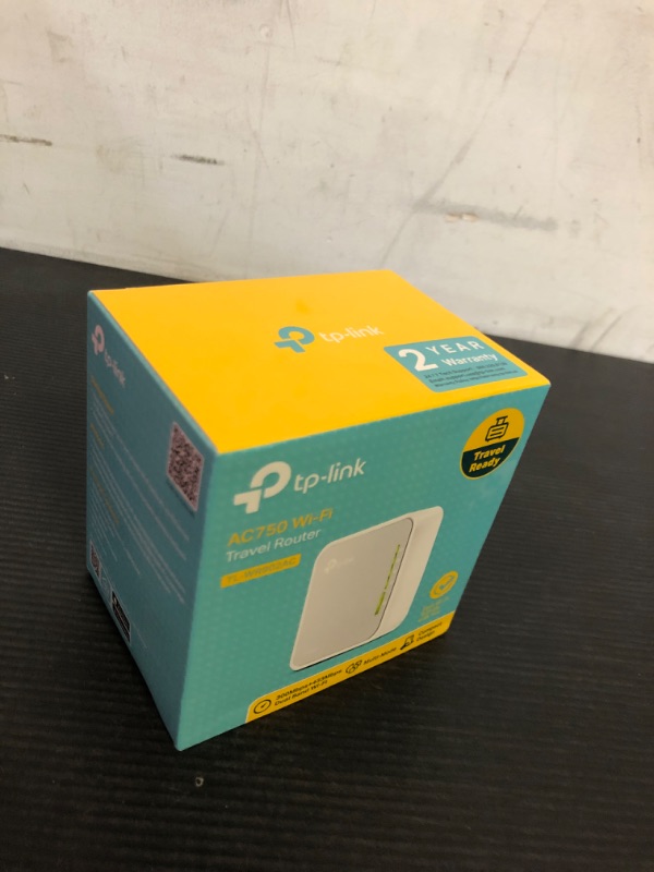 Photo 1 of TP-Link AC750 Wireless Portable Nano Travel Router(TL-WR902AC) - Support Multiple Modes, WiFi Router/Hotspot/Bridge/Range Extender/Access Point/Client Modes, Dual Band WiFi, 1 USB 2.0 Port