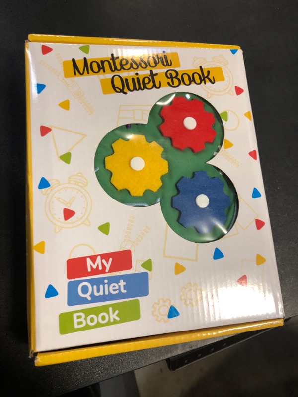 Photo 2 of deMoca Montessori Busy Book for Toddlers 1-3, Quiet Book Montessori Toy for Toddlers 1 2 3 Year Old, Sensory Travel Toy with 9 Preschool Learning Activities for Fine Motor Skills for Boys & Girls