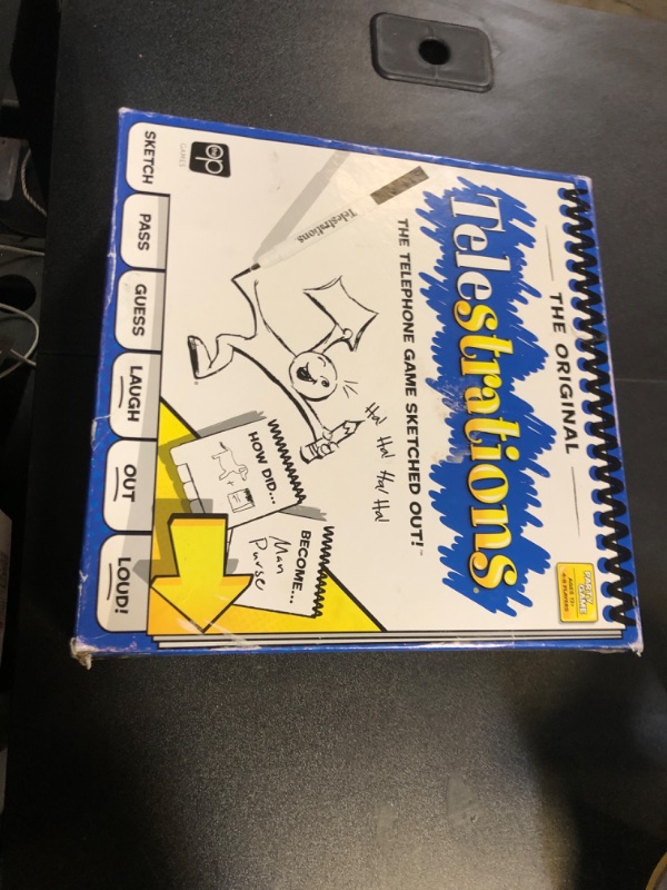 Photo 2 of Telestrations Original 8-Player | Family Board Game | A Fun Game for Kids and Adults | Game Night Just Got Better | The Telephone Game Sketched Out | Ages 12+