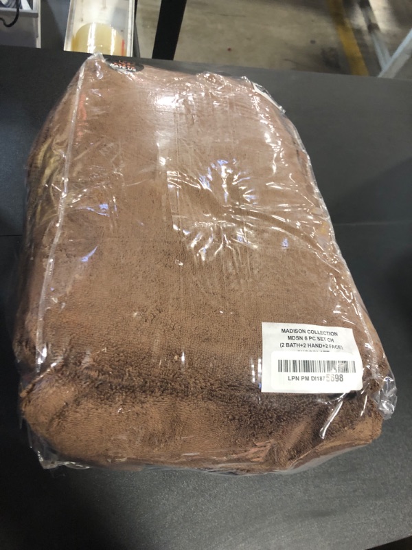 Photo 1 of Superior Egyptian Cotton Pile 6 Piece Towel Set, Includes 2 Bath, 2 Hand, 2 Face Towels/Washcloths, Ultra Soft Luxury Towels, Thick Plush Essentials, Guest Bath, Spa, Hotel Bathroom, Chocolate