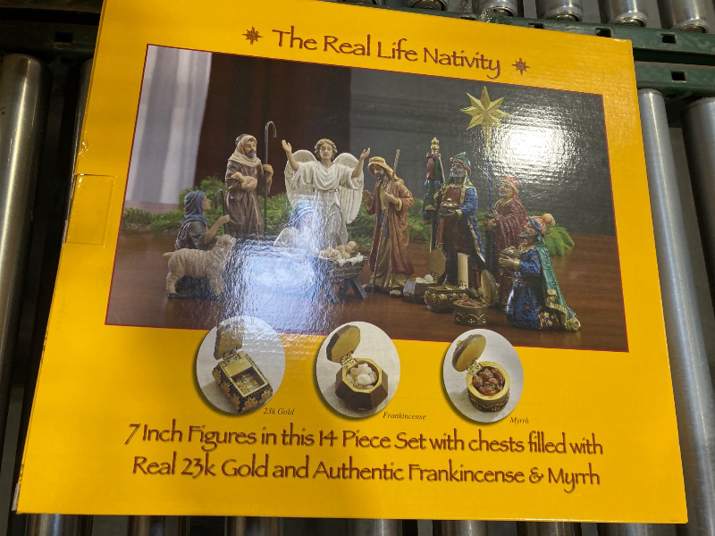 Photo 3 of Three Kings Gifts Deluxe Edition, Nativity Scene Set & Figures, 16-Pieces, 7 inch Scale Collection