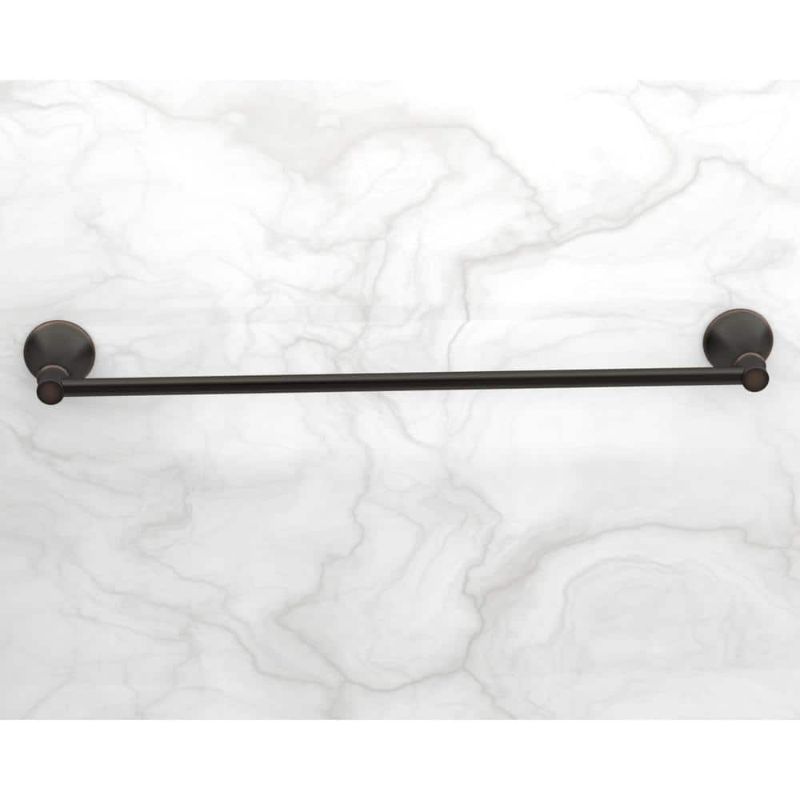 Photo 1 of Sadira 24 in. Wall Mounted Towel Bar in Bronze
