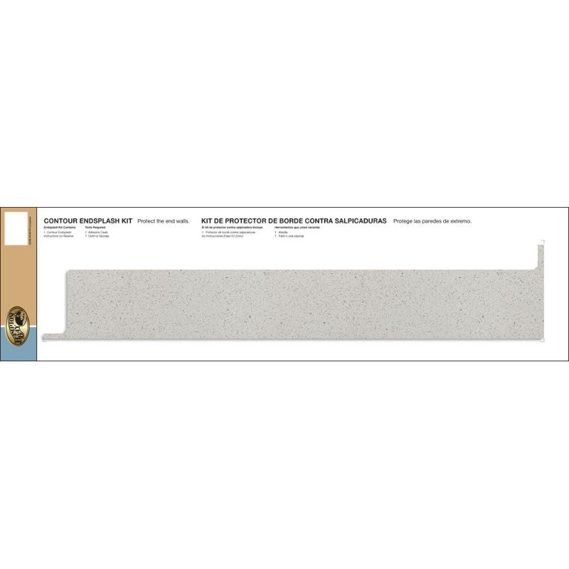 Photo 1 of Laminate Endsplash Kit for Countertop with Integrated Backsplash in Sea Salt
