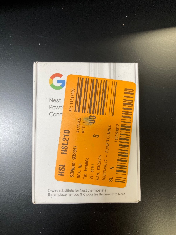 Photo 1 of Google Nest Power Connector - C Wire Adapter for Smart Thermostats - 3.98in Accessory