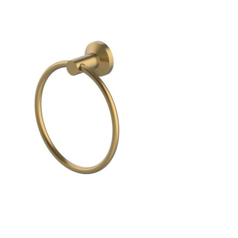 Photo 1 of Wall Mounted Dorind Towel Ring in Matte Gold
