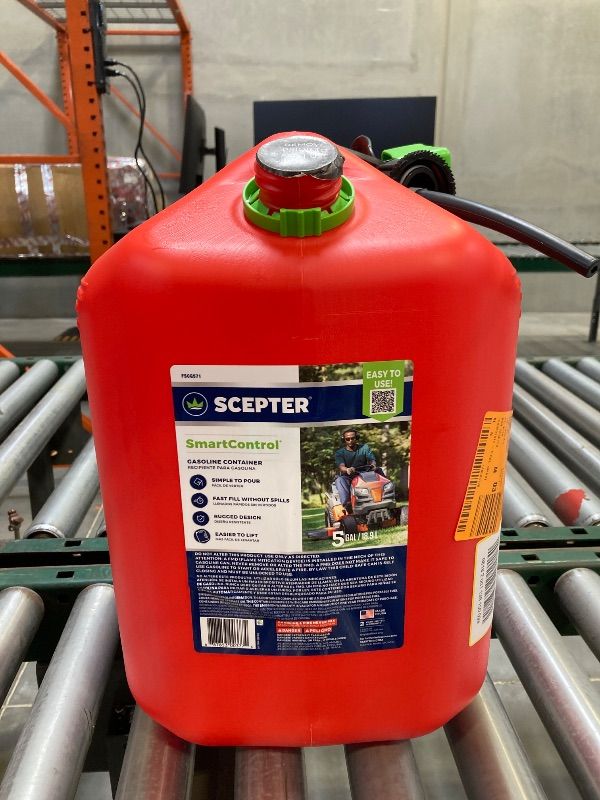 Photo 2 of Scepter FSCG571 SmartControl Gas Can with Rear Handle - 5 Gallon,Red