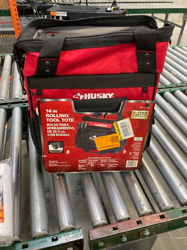 Photo 2 of 14 in. Pocket Rolling Tool Bag Husky 