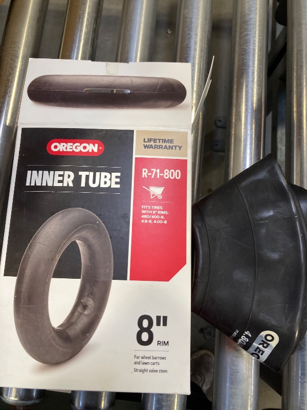 Photo 2 of 8 in. Rim Inner Tube for Wheelbarrows and Lawn Carts, Fits Tires with 8 in. Rims (R-71-800)
