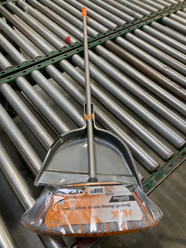 Photo 2 of Smooth Sweep Indoor Angle Broom with Dustpan
