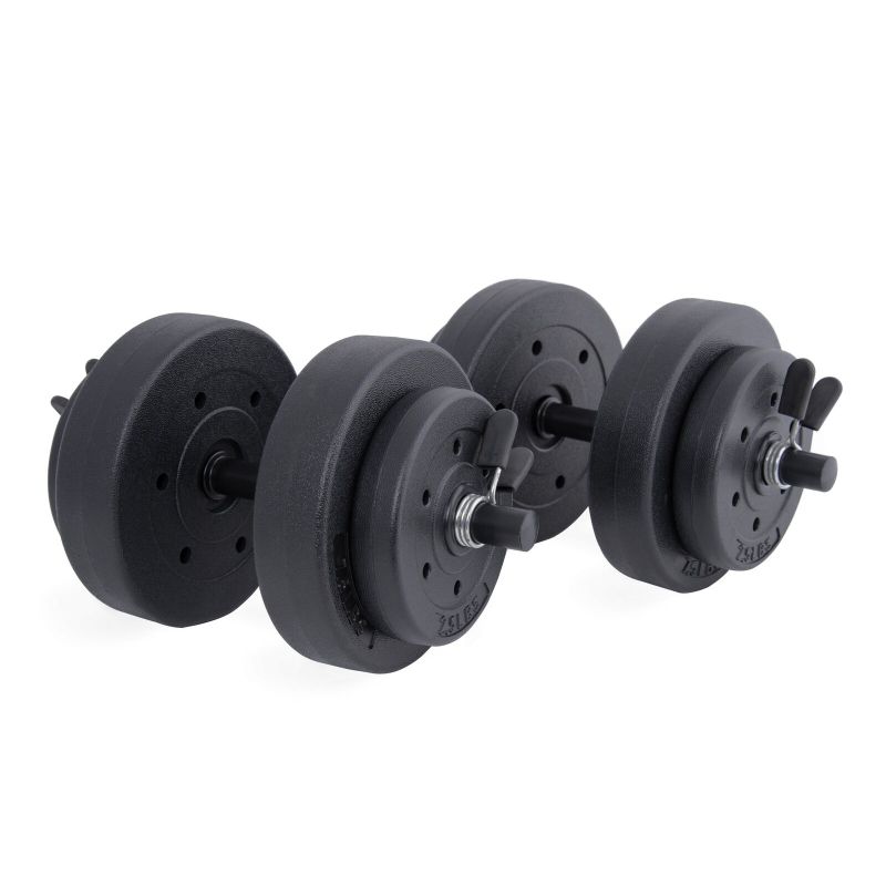 Photo 1 of Athletic Works 40lb Adjustable Vinyl Dumbbell Set
