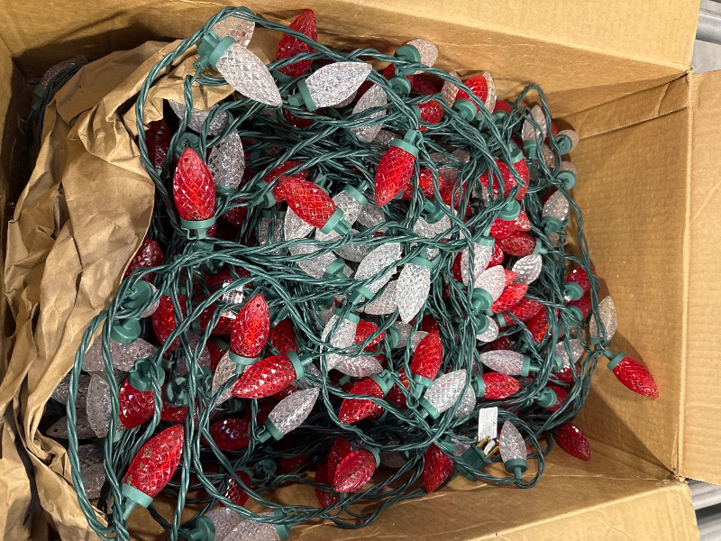 Photo 2 of Box of Red and White Christmas Lights
