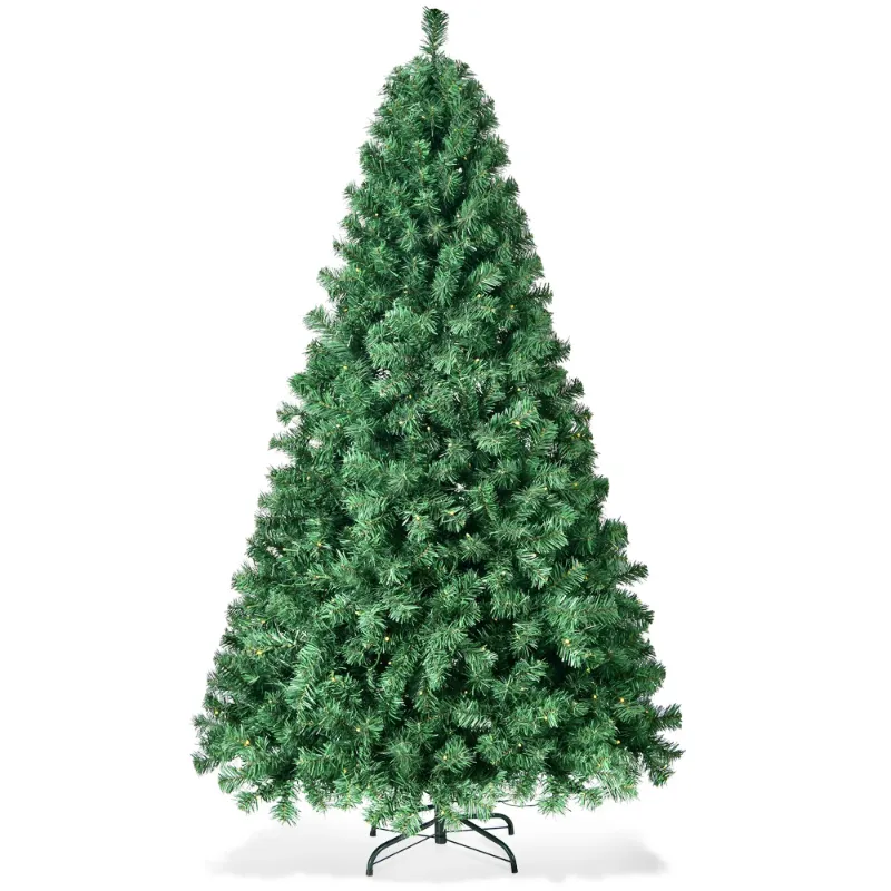 Photo 1 of Vebreda Christmas Tree 6ft Artificial Hinged Xmas Tree with 1,000 Branch Tips, Green
