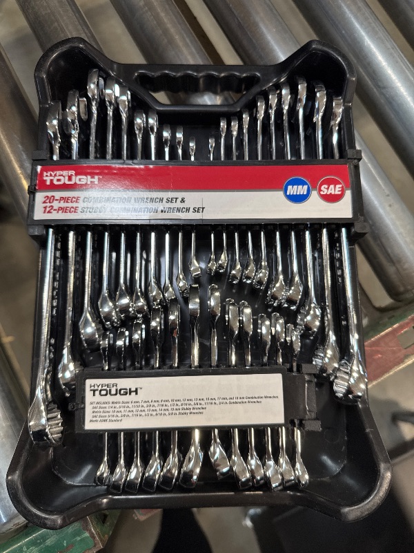 Photo 2 of HyperTough 40703 32-Piece Combination Wrench Set Metric & SAE
