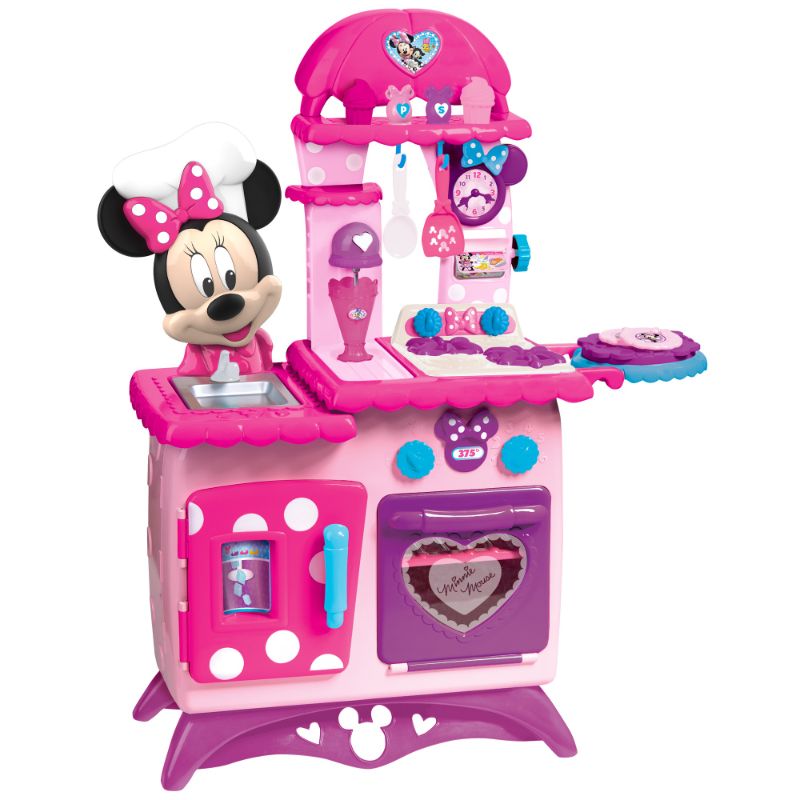 Photo 1 of Disney Junior Minnie Mouse Flipping Fun Pretend Play Kitchen Set Play Food Realistic Sounds Kids Toys for Ages 3 up
