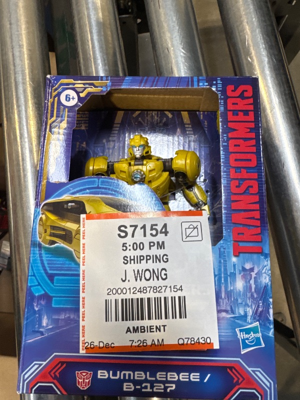 Photo 2 of Transformers: One Prime Changer Bumblebee (B-127) 5-Inch Robot Action Figure, Interactive Toys for Boys and Girls Ages 6 and Up