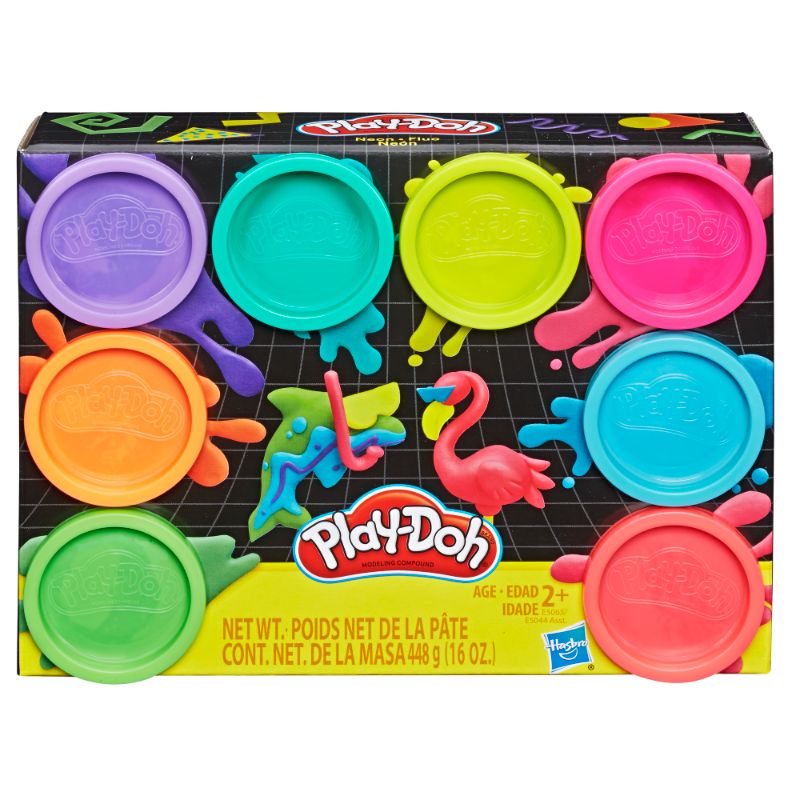 Photo 1 of Play-Doh 8-Piece Neon Can Set - Multi
