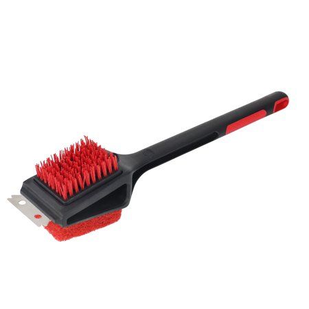 Photo 1 of Expert Grill 3 in 1 Cleaning Cold Grill Brush with Stainless Steel Scraper
