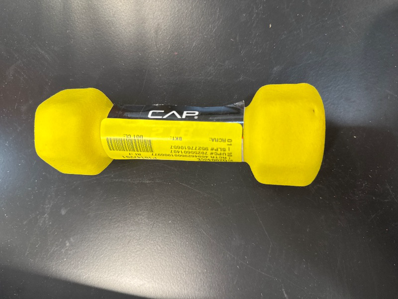 Photo 2 of CAP 2lb Neoprene Dumbbell Yellow Single
