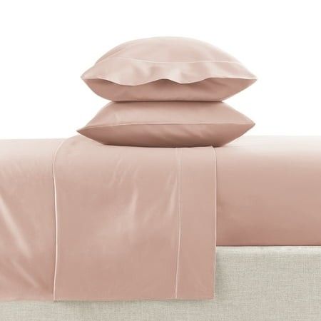 Photo 1 of Hotel Style 4-Piece 600 Thread Count Rose Egyptian Cotton Bed Sheet Set King - Deep Pocket
