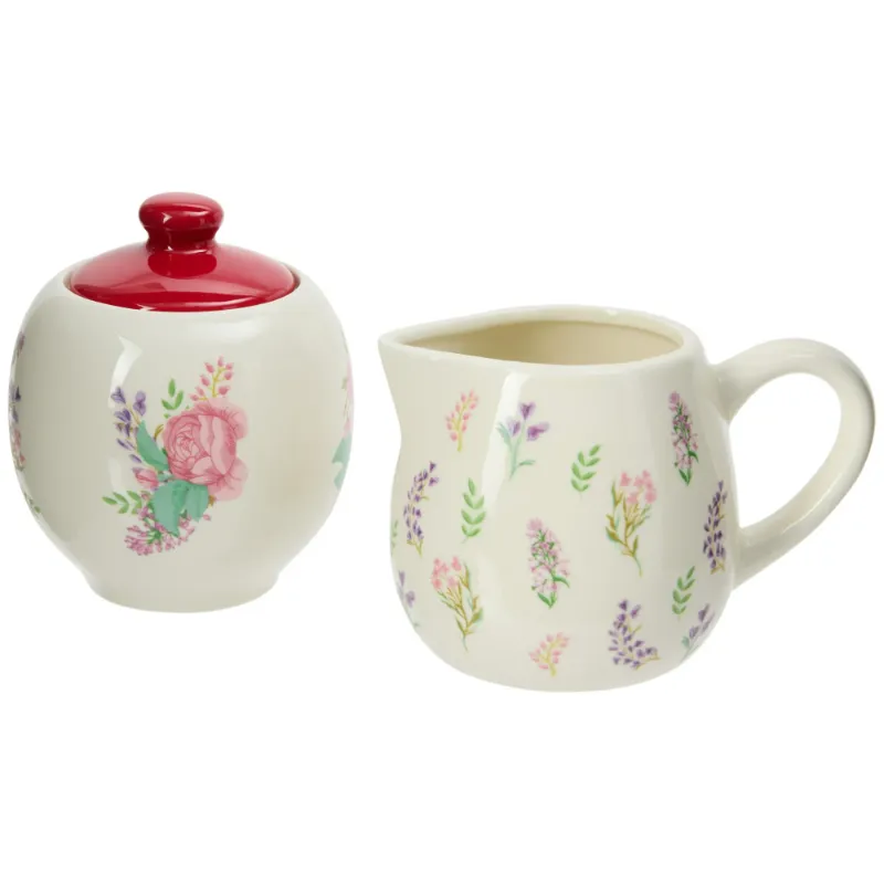 Photo 1 of Bridgerton Cream & Sugar Set, Cream
