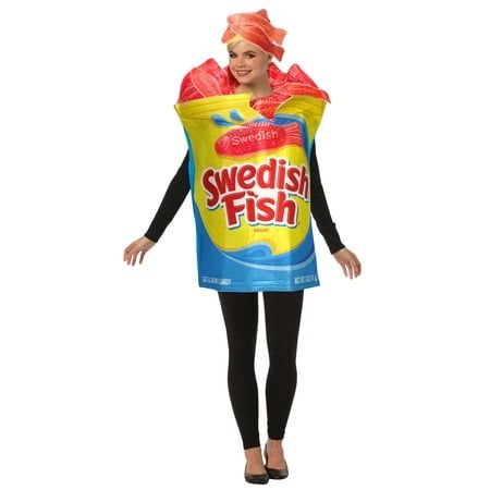 Photo 1 of Swedish Fish Pack Halloween Costume Men S and Women S Adult One Size Red Yellow Blue by Rasta Imposta
