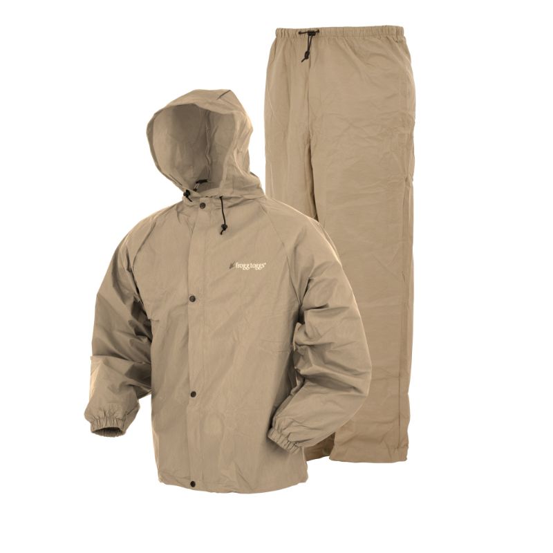 Photo 1 of Frogg Toggs Men S Pro Lite Rain Suit with Pockets/ Xl/xxl
