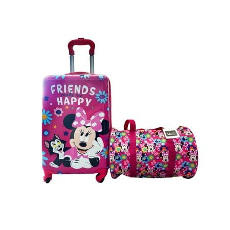 Photo 1 of Disney Minnie Mouse Kid S 18 ABS Hard-Side Spinner Luggage with Duffel Set
