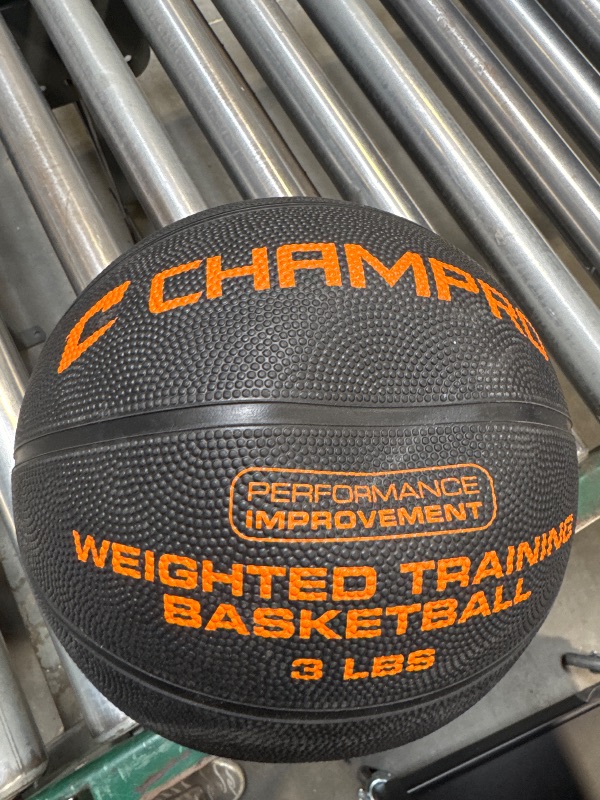 Photo 2 of Champro Weighted Basketball (Black, Regulation/3-Pound)