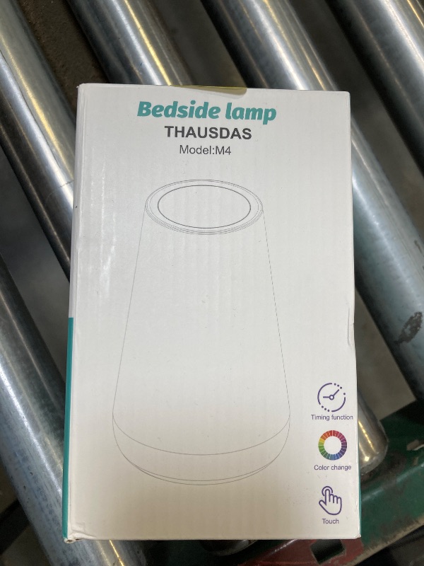 Photo 2 of Portable Touch Lamp Fashion Table Bedside Lamps with USB Charging 5 Level Night Light & 13 Color
